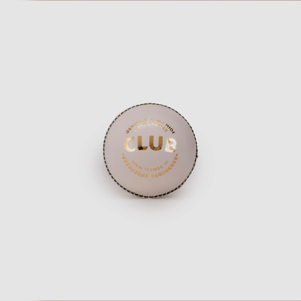 SG Club™ White Cricket Leather Ball