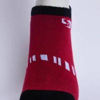 SG Comfort Men’s Half Terry Sneaker Socks – Red & Black