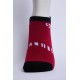 SG Comfort Men’s Half Terry Sneaker Socks – Red & Black