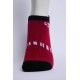 SG Comfort Men’s Half Terry Sneaker Socks – Red & Black