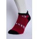 SG Comfort Men’s Half Terry Sneaker Socks – Red & Black