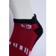 SG Comfort Men’s Half Terry Sneaker Socks – Red & Black