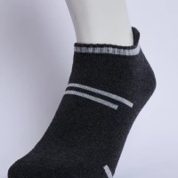 SG Flex Men’s Full Terry Sneaker Socks – Dark Grey Melange