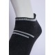 SG Flex Men’s Full Terry Sneaker Socks – Dark Grey Melange