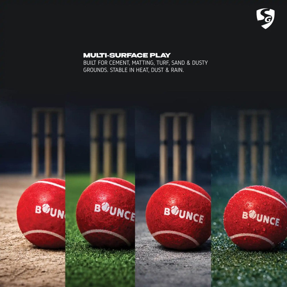 SG Bounce Heavy Tennis Cricket Ball, Pack of 3 SG Bounce Heavy Tennis Cricket Ball, Pack of 3