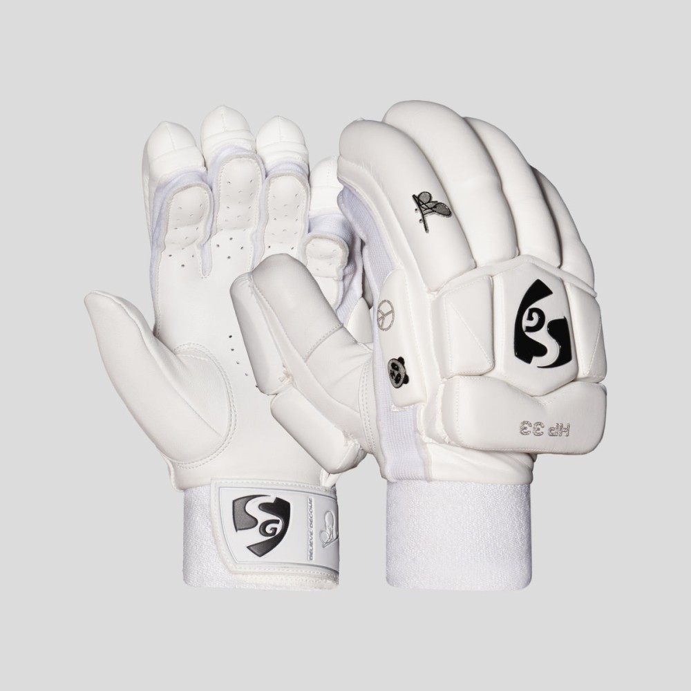 SG HP 33 Batting gloves, Adult, Left, Golden / Army Green