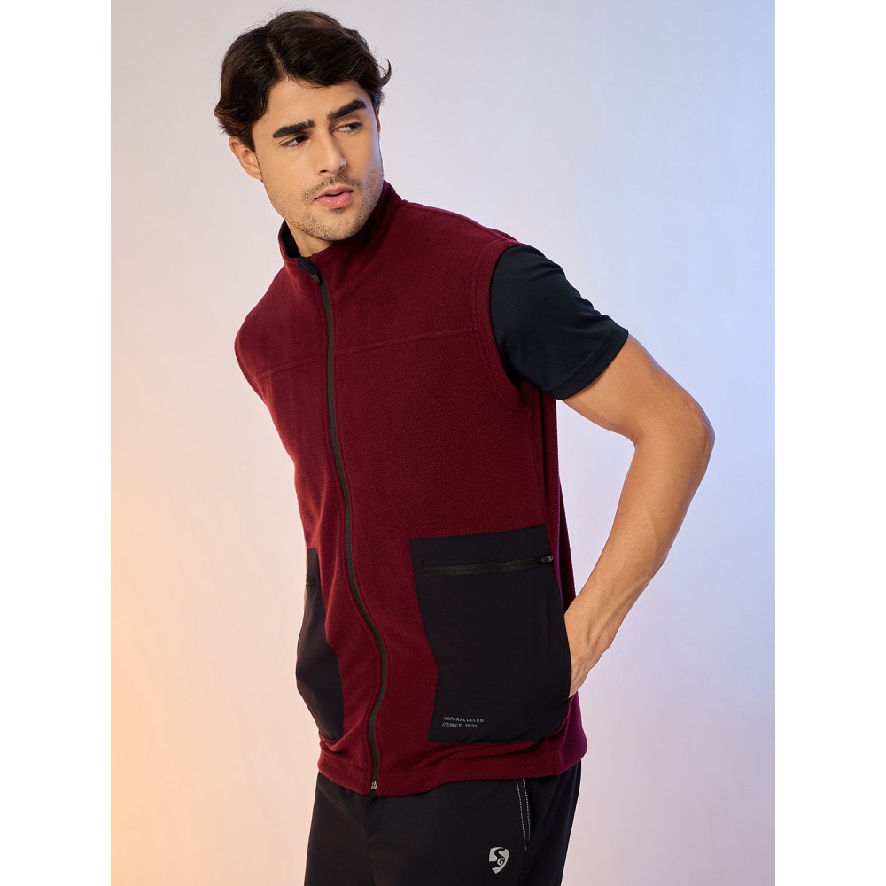 SG JACKET S/L MEN SG H4MJ8239 MAROON, S, Maroon
