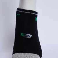 SG Jump Men’s Half Terry Sneaker Socks – Black & Light Grey