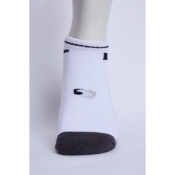 SG Jump Men’s Half Terry Sneaker Socks – White & Dark Grey