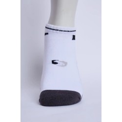 SG Jump Men’s Half Terry Sneaker Socks – White & Dark Grey