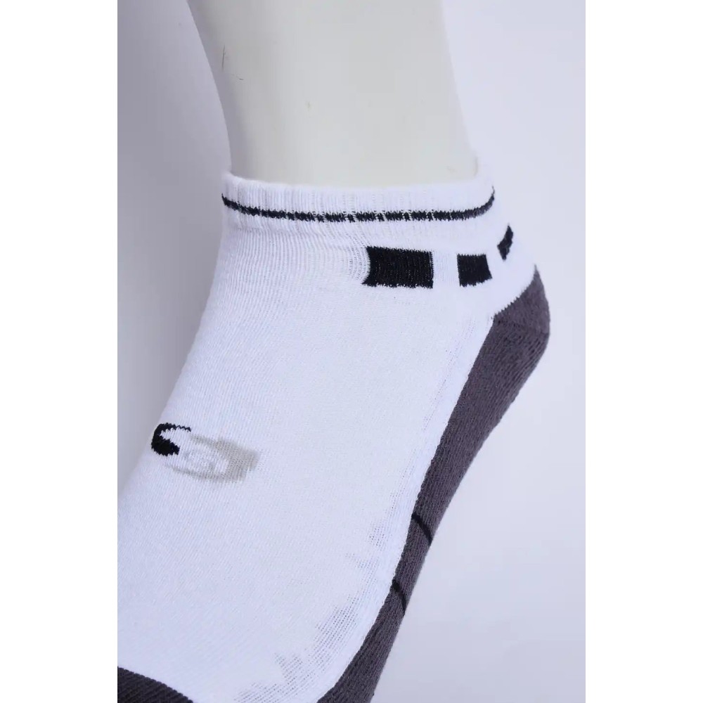 SG Jump Men’s Half Terry Sneaker Socks – White & Dark Grey SG Jump Men’s Half Terry Sneaker Socks – White & Dark Grey