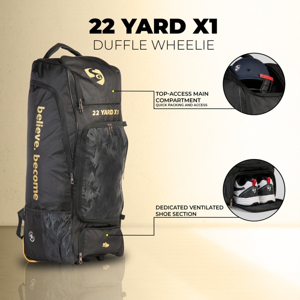 SG Kit Bag SG 22 YARD X1 DUFFLE WHEELIE