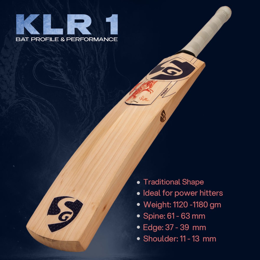 SG KLR-1 English Willow Player Bat, SH SG KLR-1 English Willow Player Bat, SH