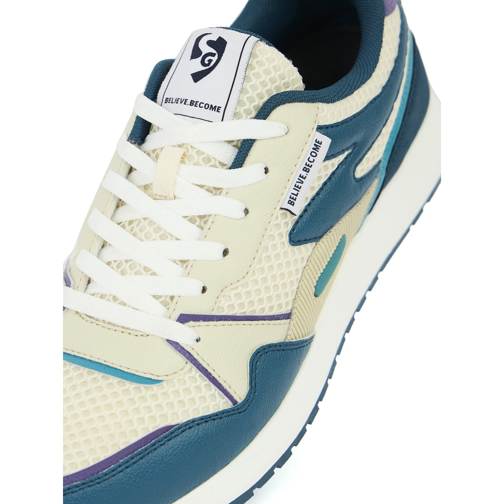 SG COSMOS Lifestyle Shoes - Blue/Beige, 6, Blue/beige