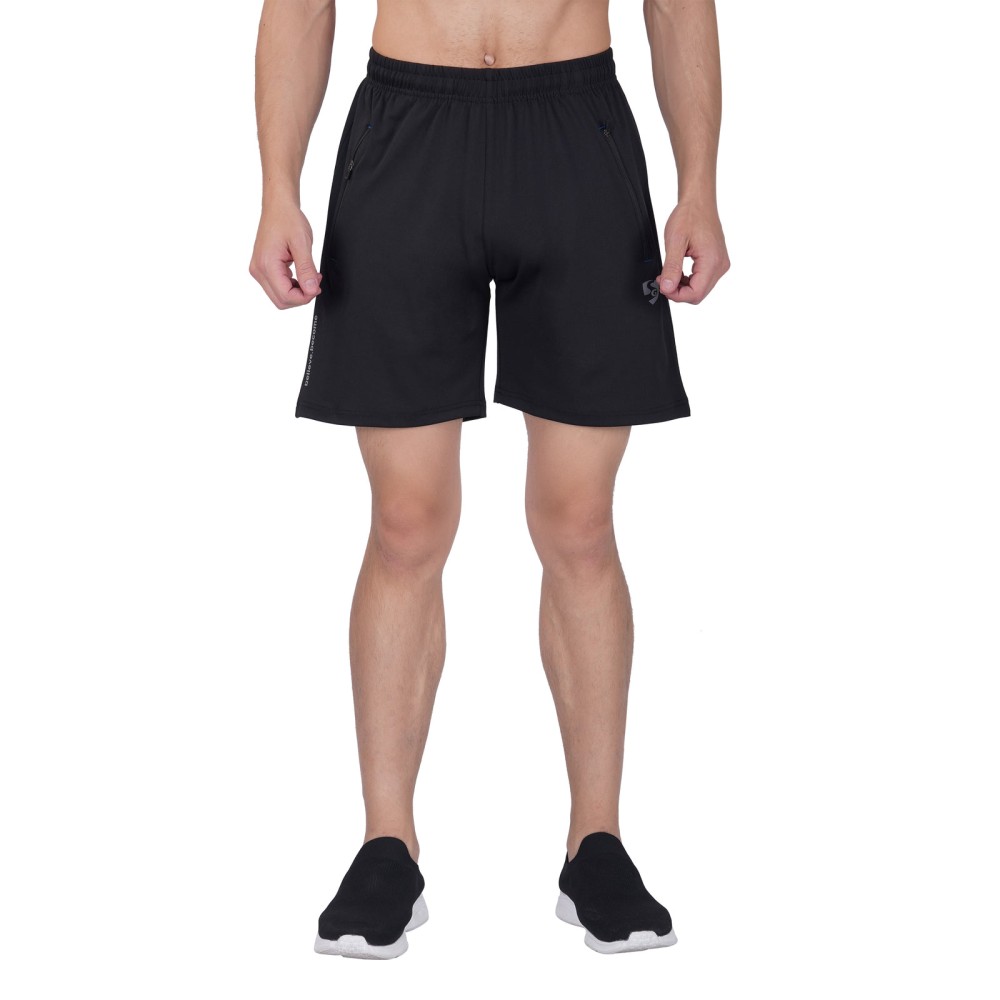 SG Men's Black Shorts, Fitness & Training, Jogging, Regular & Fashion Wear, S, Navy
