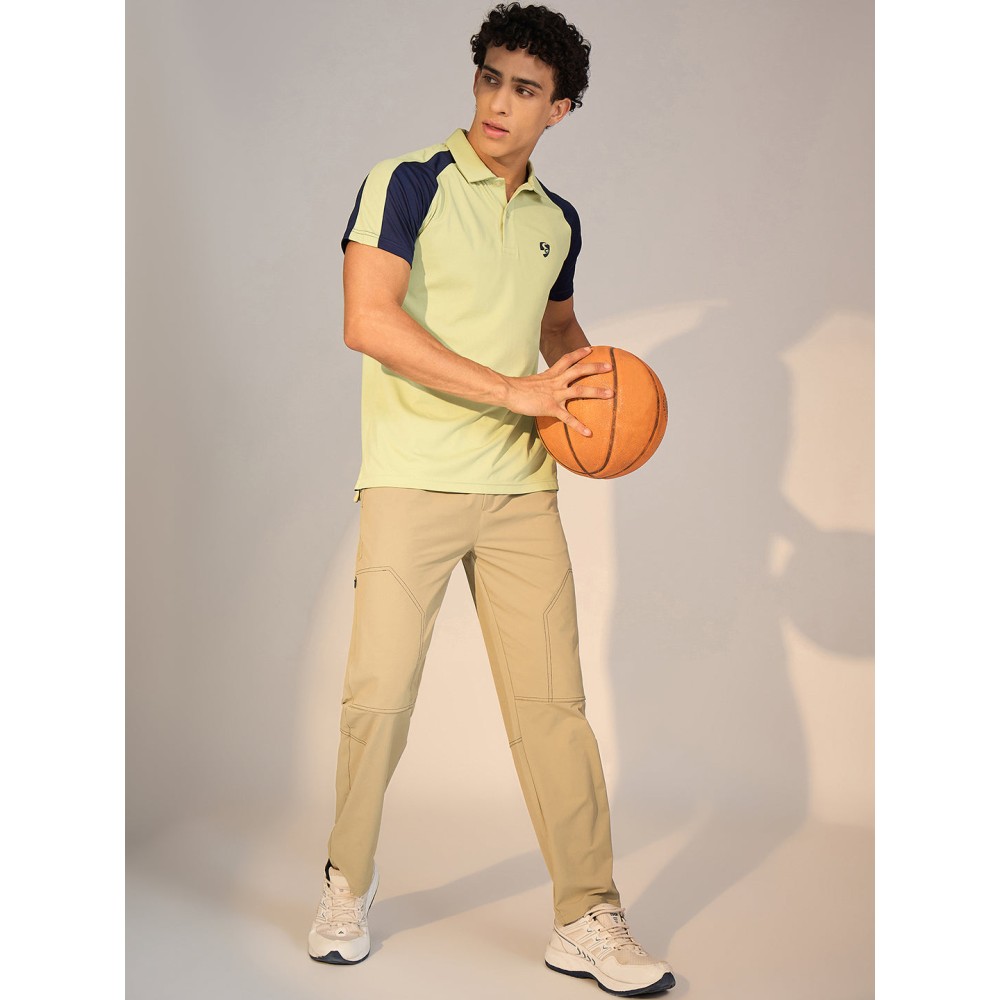 SG POLO MEN SG H3MP8214 APPLE GREEN/NAVY, S, Apple Green/navy