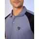 SG POLO MEN SG H3MP8214 ICE BLUE/BLACK, S, Ice Blue/ Black