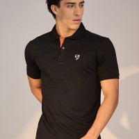 SG POLO MEN SG H3MP8216 BLACK, S, Black