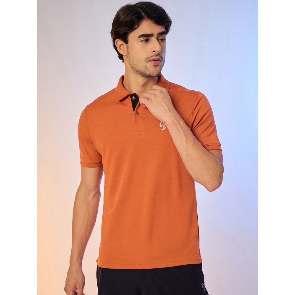 SG POLO MEN SG H3MP8216 RUST, S, Rust