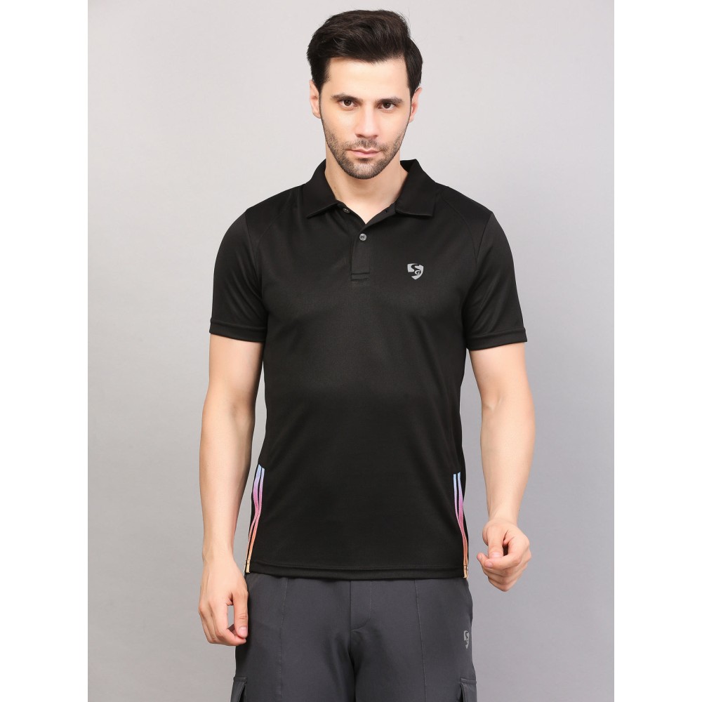 SG POLO MEN SG MPMP0007 BLACK, Black, S