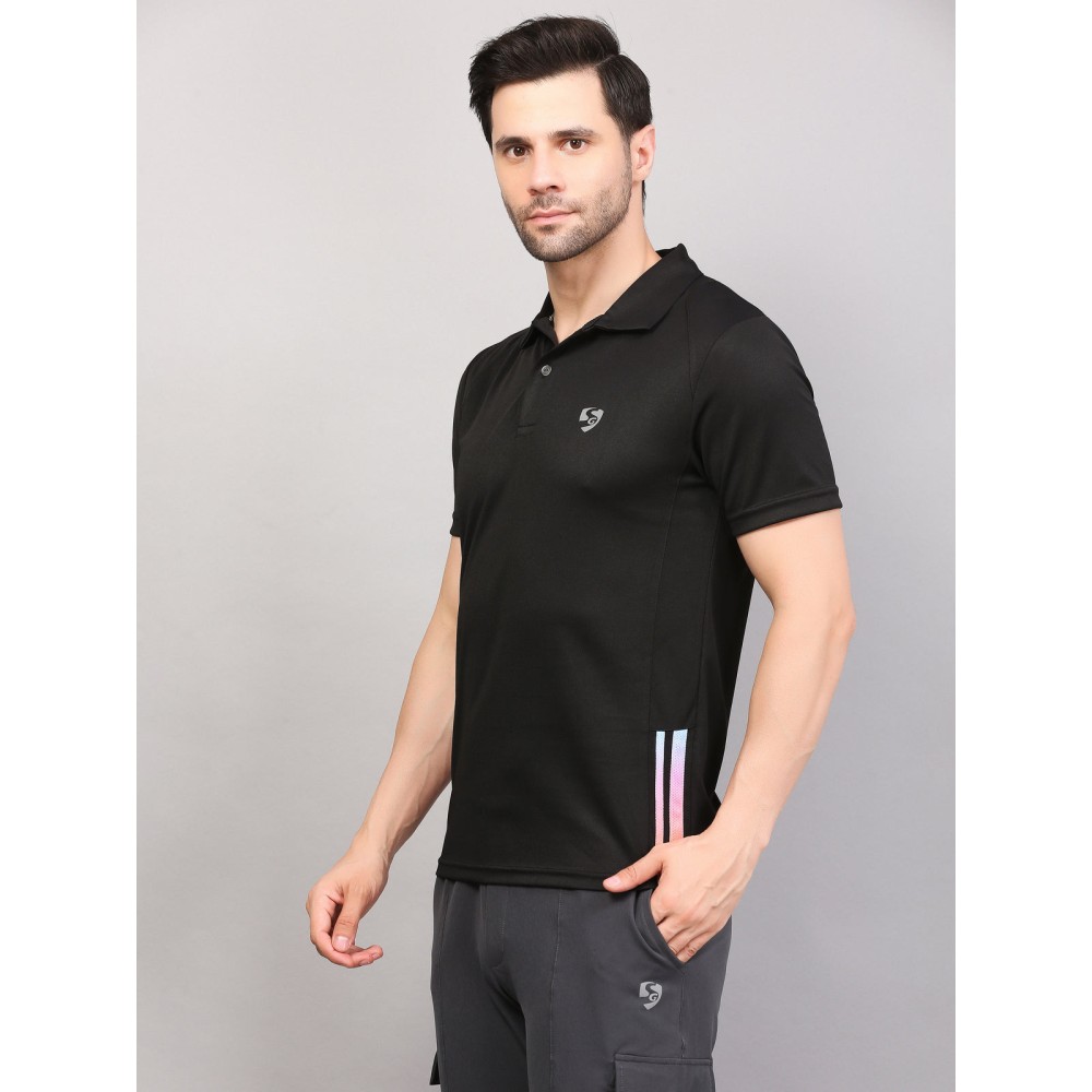SG POLO MEN SG MPMP0007 BLACK, Black, S
