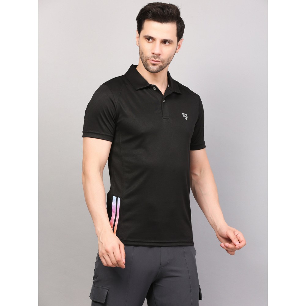 SG POLO MEN SG MPMP0007 BLACK, Black, S