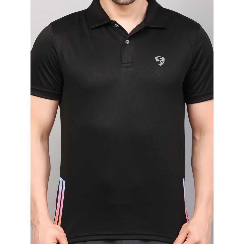SG POLO MEN SG MPMP0007 BLACK, Black, S
