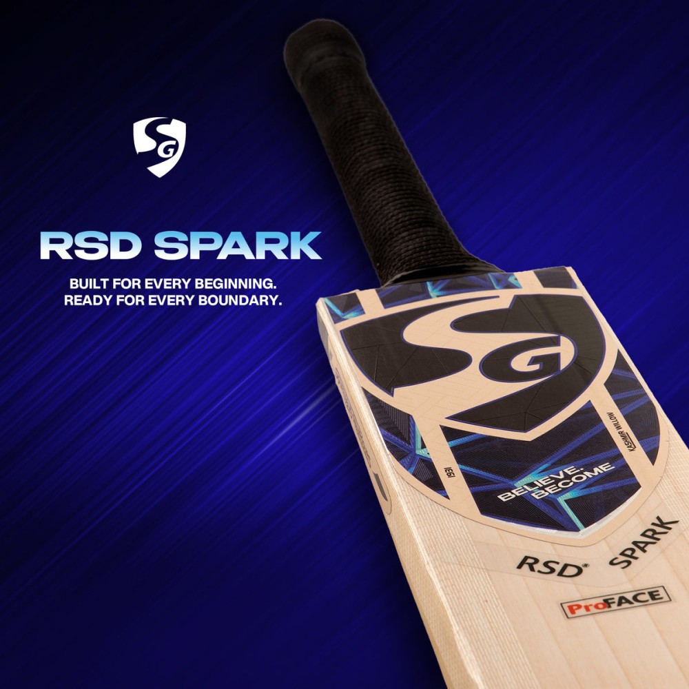 SG RSD Spark Kashmir Willow Cricket Bat, 1 SG RSD Spark Kashmir Willow Cricket Bat, 1