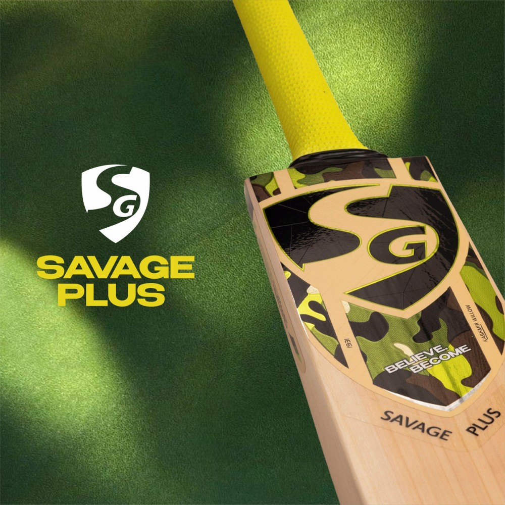SG Savage Plus Kashmir Willow Cricket Bat, 4 SG Savage Plus Kashmir Willow Cricket Bat, 4