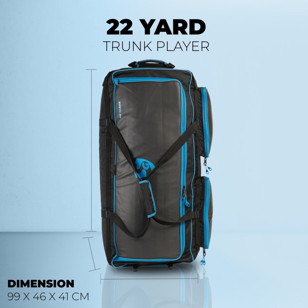 SG 22 Yards Trunk Player Cricket Kit Bag, L, Black