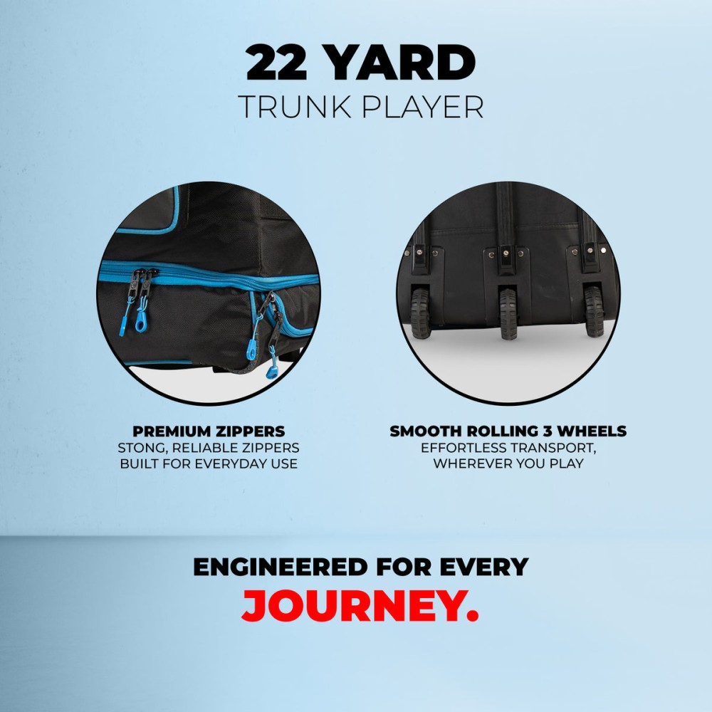 SG 22 Yards Trunk Player Cricket Kit Bag, L, Black