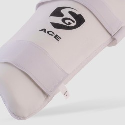 SG Ace Elbow Guard, White, Adult