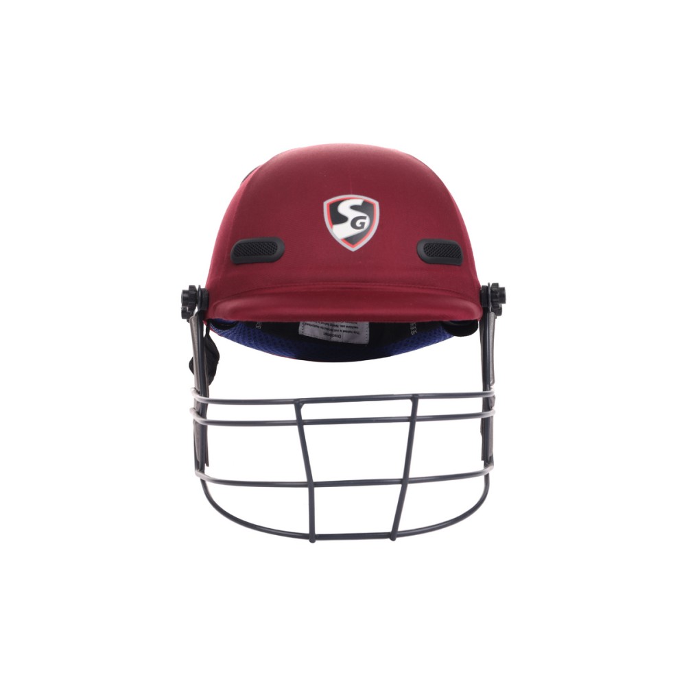 SG Acetech Coloured Cricket Helmet (Maroon), L SG Acetech Coloured Cricket Helmet (Maroon), L