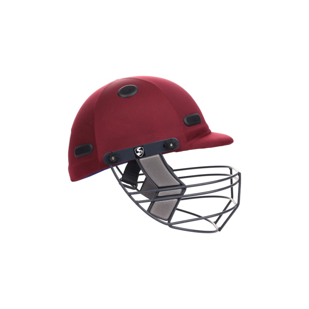 SG Acetech Coloured Cricket Helmet (Maroon), L SG Acetech Coloured Cricket Helmet (Maroon), L