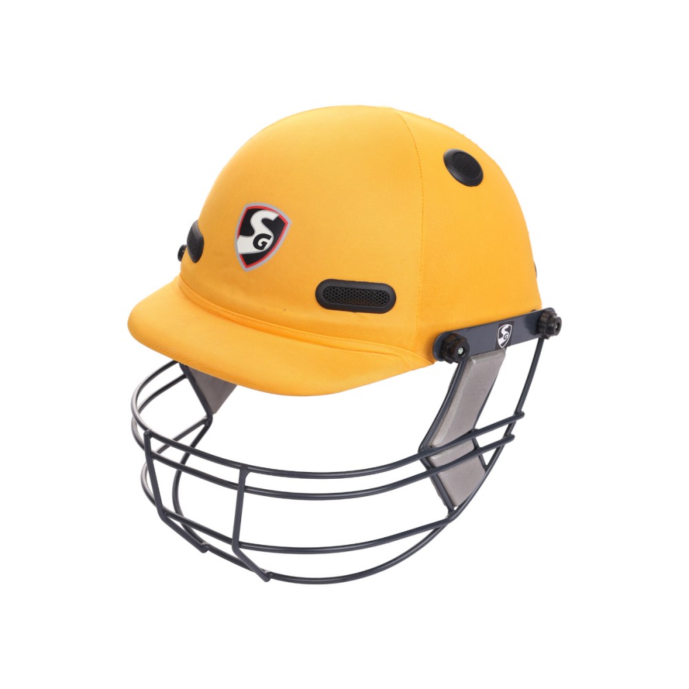 SG Acetech Coloured Cricket Helmet (Yellow), L