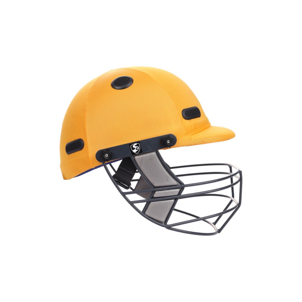 SG Acetech Coloured Cricket Helmet (Yellow), L