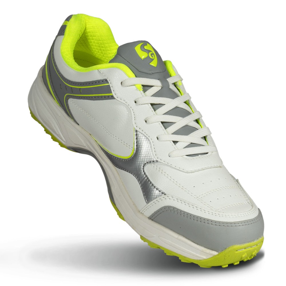SG ARMOUR STUD Cricket Shoes in White/Grey/Lime – Your Ultimate Cricket Companion, Uk-6, White/grey/lime SG ARMOUR STUD Cricket Shoes in White/Grey/Lime – Your Ultimate Cricket Companion, Uk-6, White/grey/lime