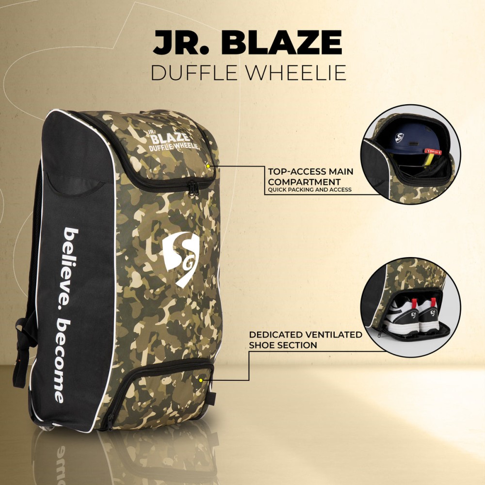 SG Blaze Junior Duffle Wheelie Kit Bag, Junior SG Blaze Junior Duffle Wheelie Kit Bag, Junior