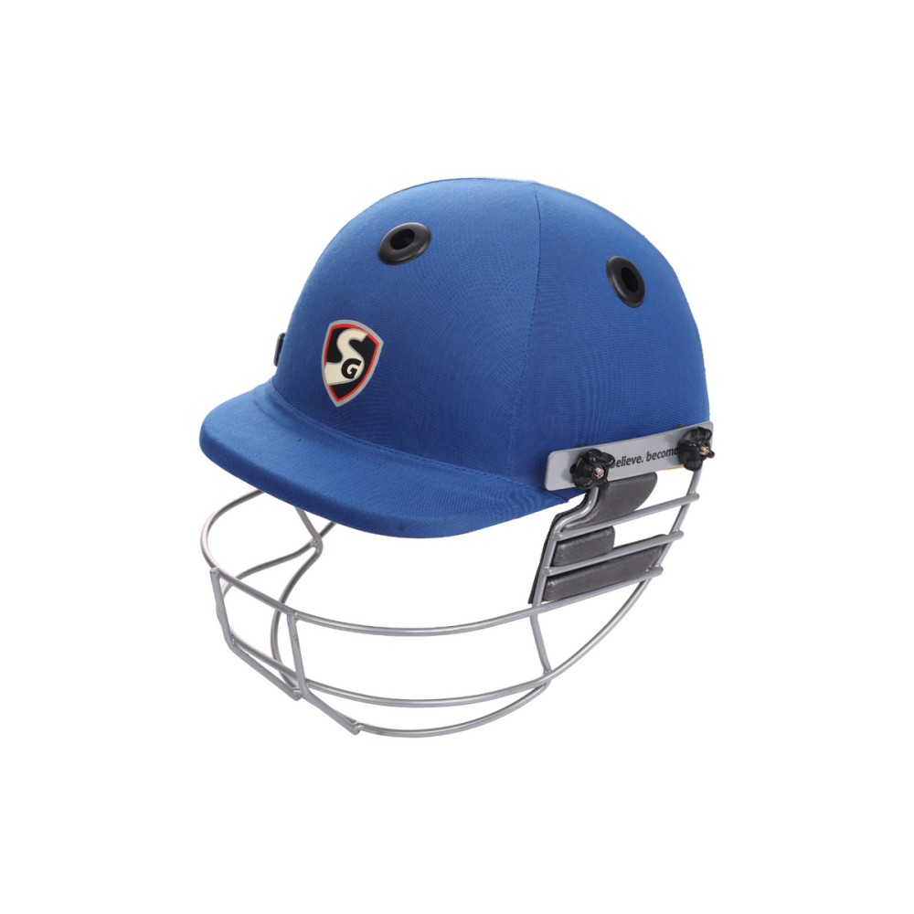 SG Blazetech Coloured Cricket Helmet (Blue), L