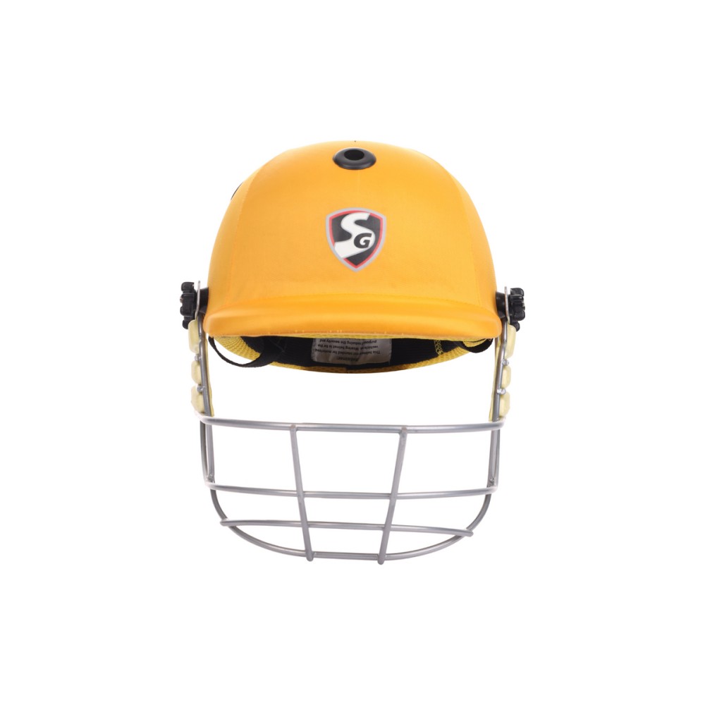 SG Blazetech Coloured Cricket Helmet (Yellow), L