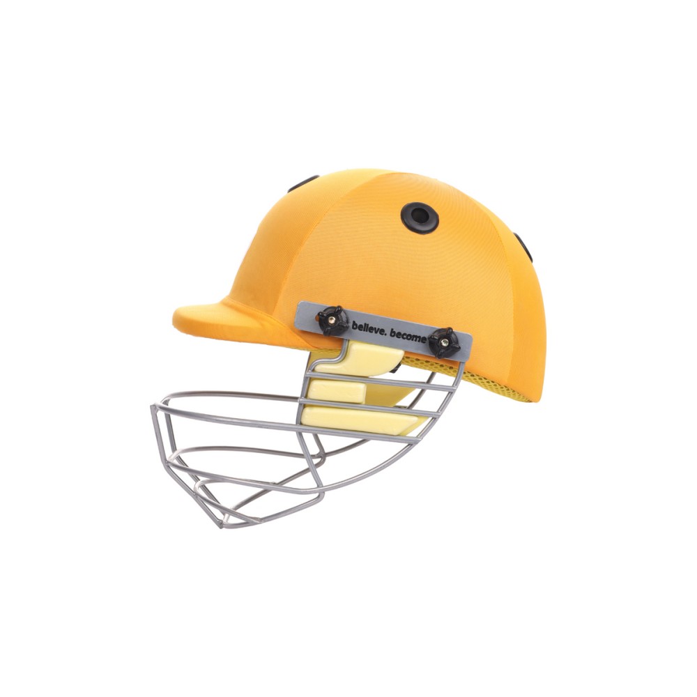 SG Blazetech Coloured Cricket Helmet (Yellow), L