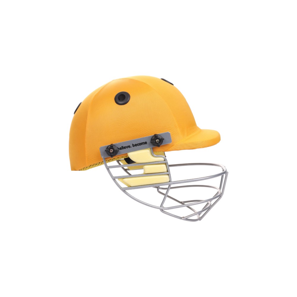SG Blazetech Coloured Cricket Helmet (Yellow), L