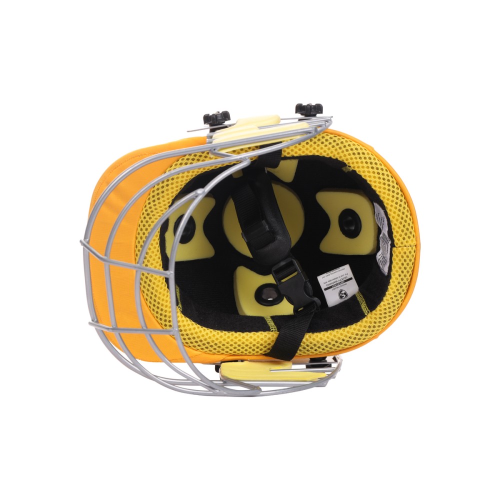SG Blazetech Coloured Cricket Helmet (Yellow), L