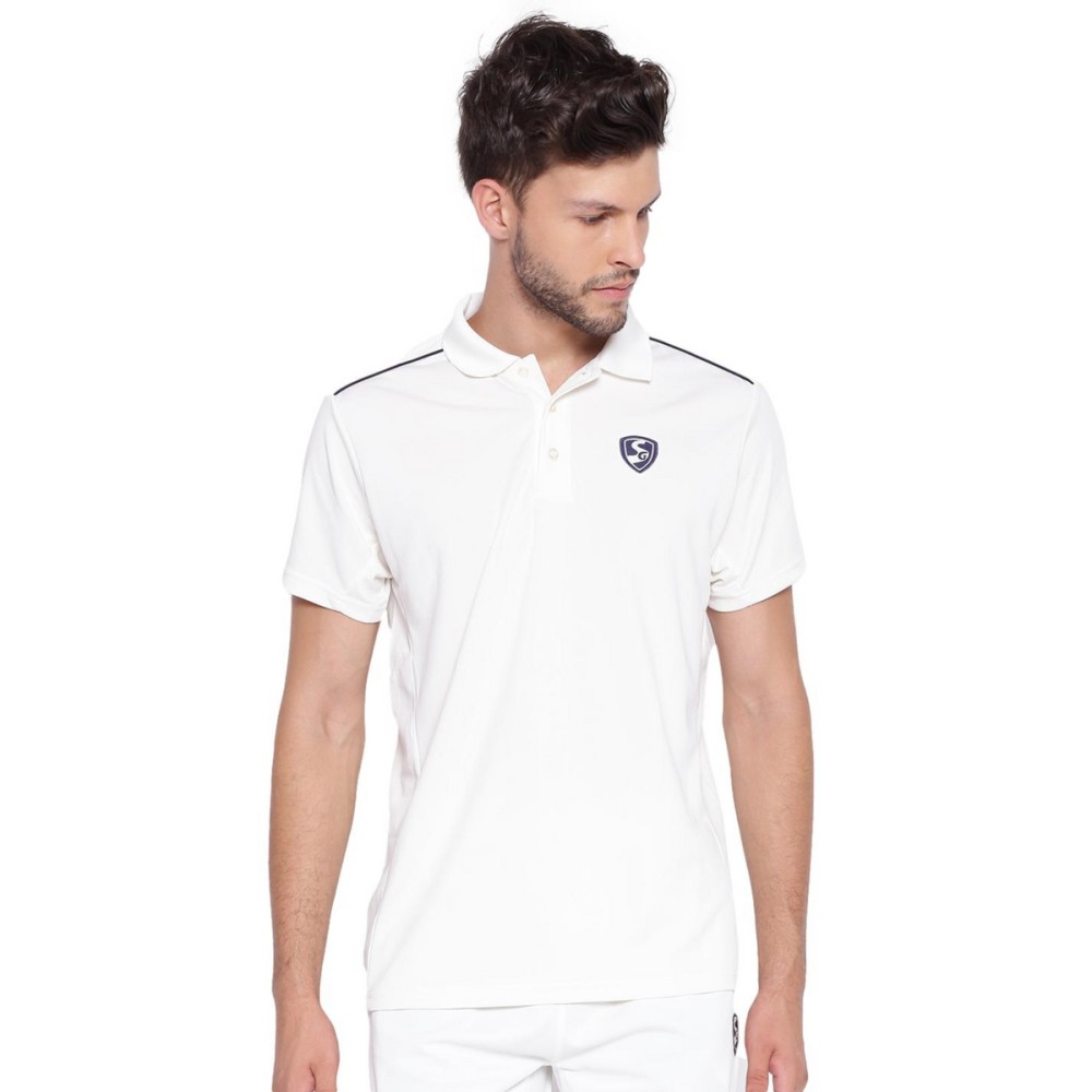 SG Century 2 0 Half Sleeve Shirt Cricket Whites, S