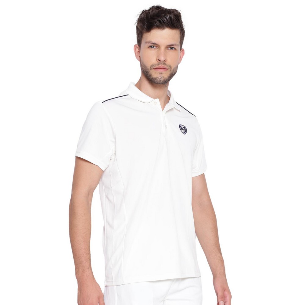 SG Century 2 0 Half Sleeve Shirt Cricket Whites, S