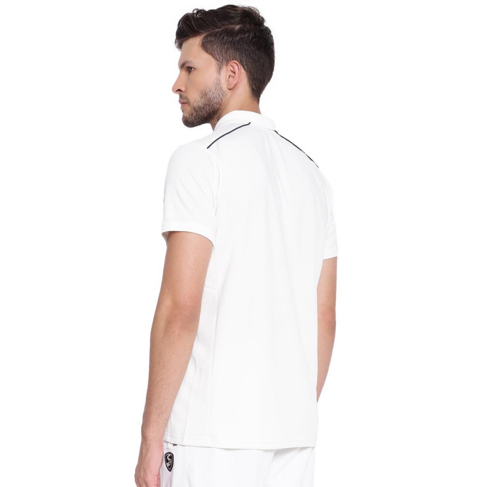 SG Century 2 0 Half Sleeve Shirt Cricket Whites, S