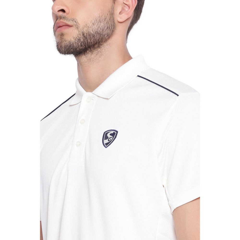 SG Century 2 0 Half Sleeve Shirt Cricket Whites, S