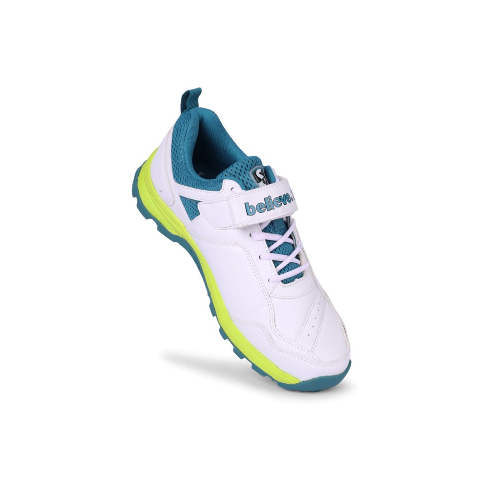 SG CENTURY 6.0 Cricket - Sleek Design in White/Sea Green/Fluo Green for Optimal Performance, Uk-4 SG CENTURY 6.0 Cricket - Sleek Design in White/Sea Green/Fluo Green for Optimal Performance, Uk-4