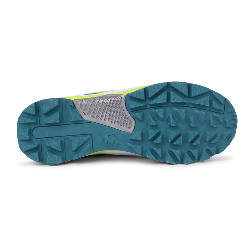 SG CENTURY 6.0 Cricket - Sleek Design in White/Sea Green/Fluo Green for Optimal Performance, Uk-4 SG CENTURY 6.0 Cricket - Sleek Design in White/Sea Green/Fluo Green for Optimal Performance, Uk-4