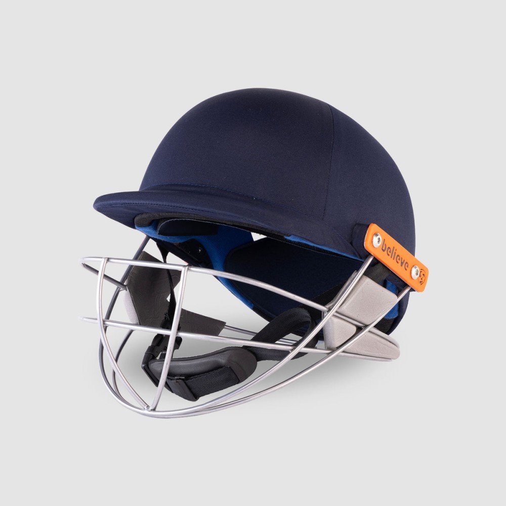 SG ARMOUR Lite Cricket Helmet, S, Navy